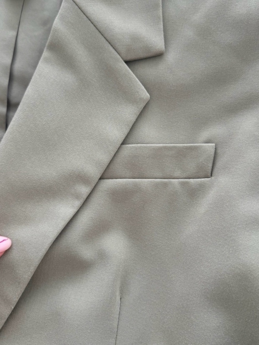 H&M Light Sage Single-Button Women's Blazer - Picture 4 of 14